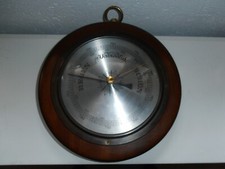 Vintage Barometer aus Holz und