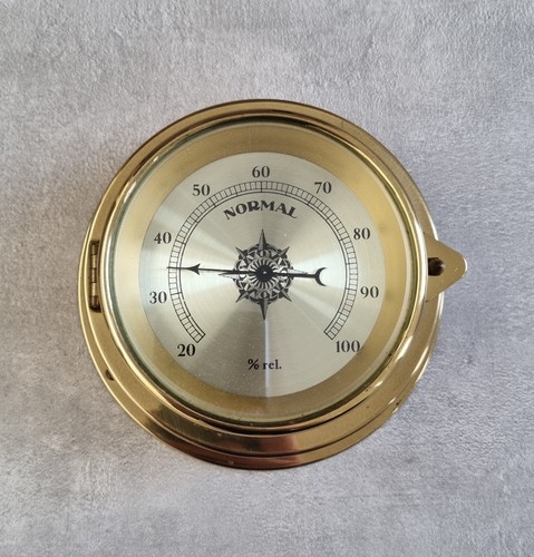 Messing hygrometer rund - messing,